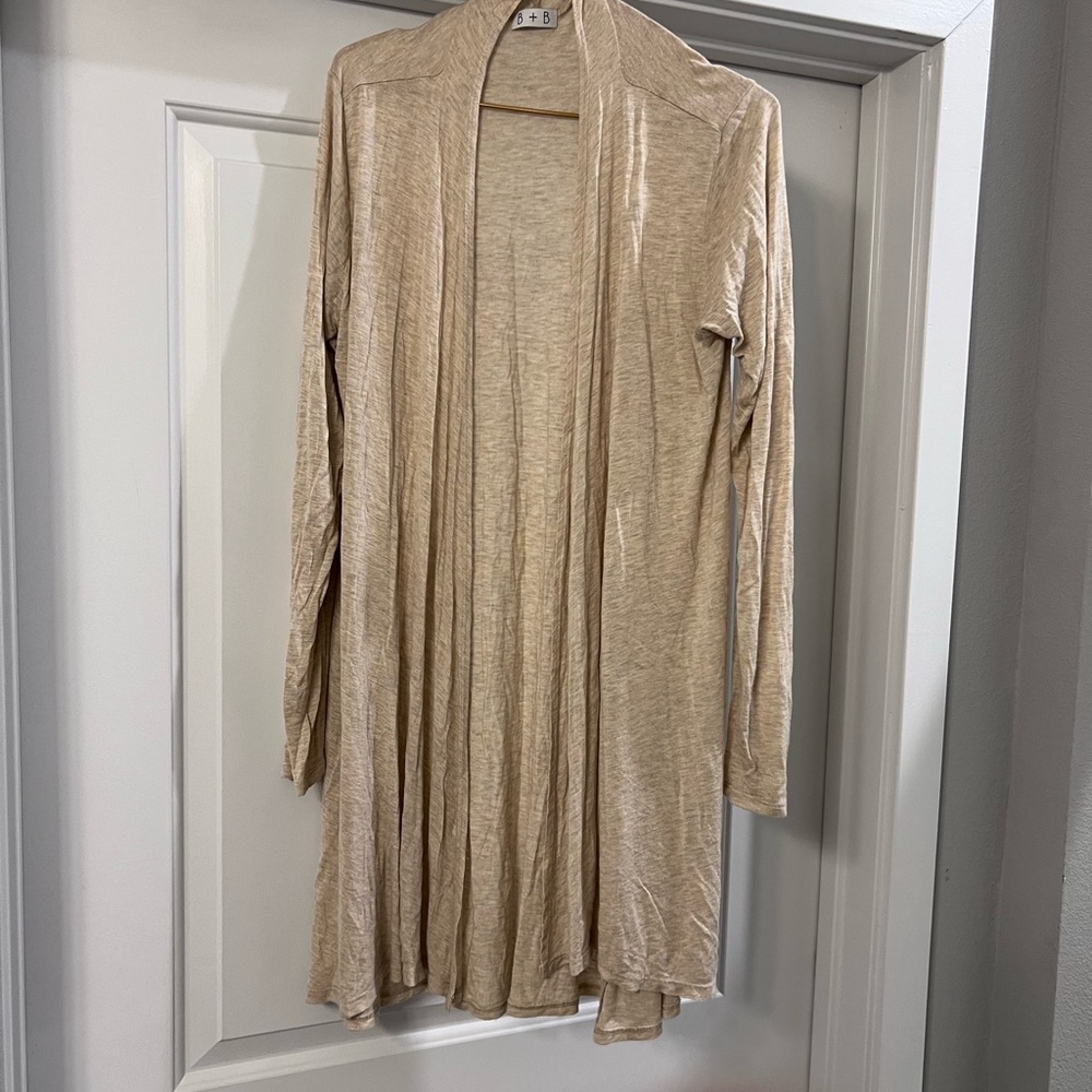 Lightweight Beige Cardigan